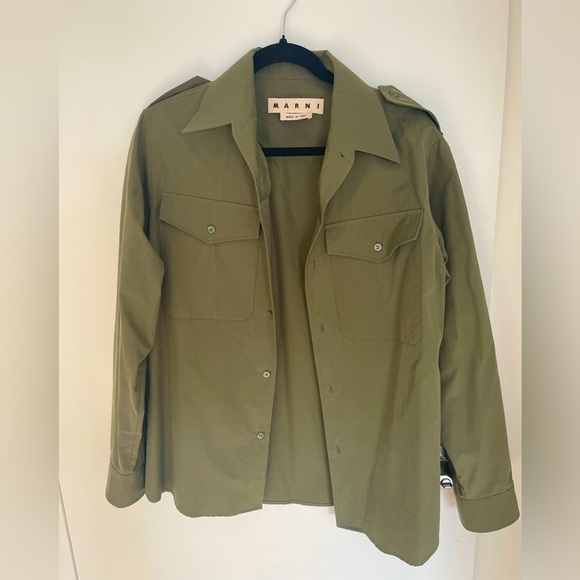 Marni shirt / 46 / military green - Picture 1 of 4